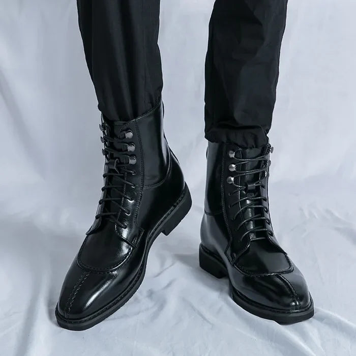 Leonard Chiswick Leather Lace-up Boots