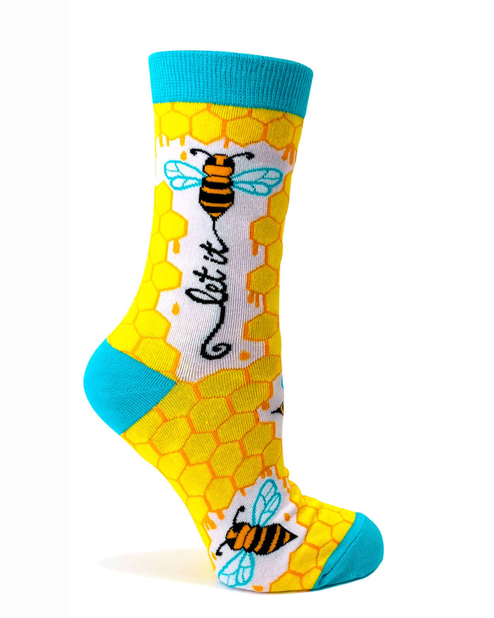 Let it Bee Women's Crew Socks