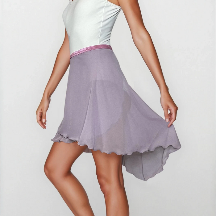 Light Purple Chiffon Ballet Wrap Skirt - Lavender Mist Contemporary Skirt