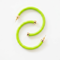 Lime Green Hoop Earrings