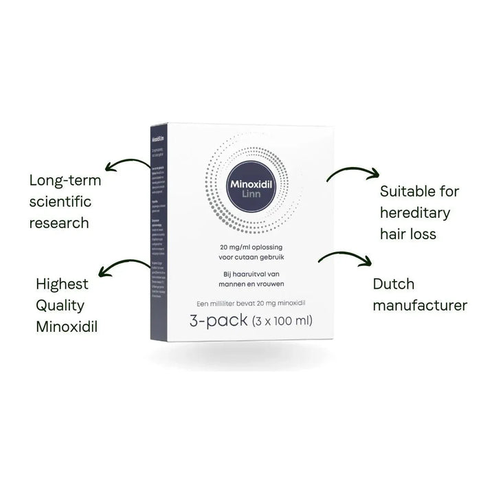 Linn Minoxidil 2% spray 6-pack (6x100 ml) - Hairgivers