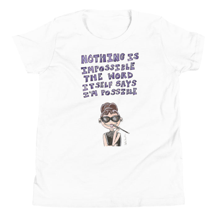 Little Audrey Quote Youth Short Sleeve T-Shirt