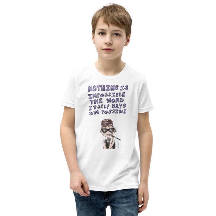 Little Audrey Quote Youth Short Sleeve T-Shirt