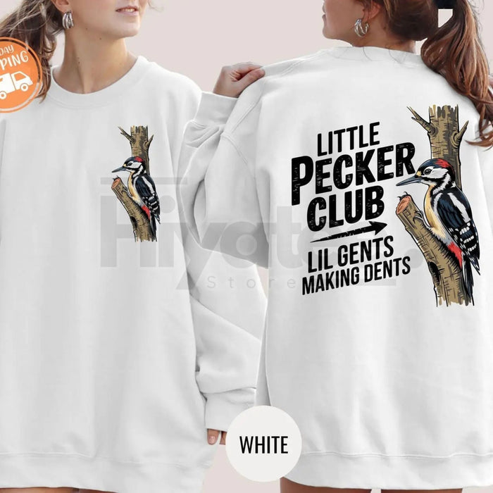 Little Pecker Club Hoody: Lil Gents Making Dents Funny Offensive Men's Sweatshirt