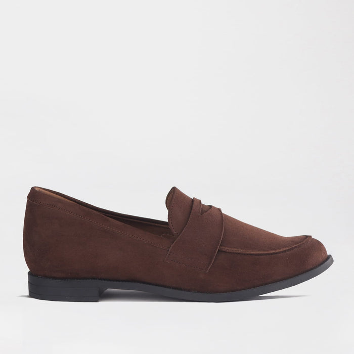 Froggie Women’s Loafer- Brown Suede- 13045 - side.