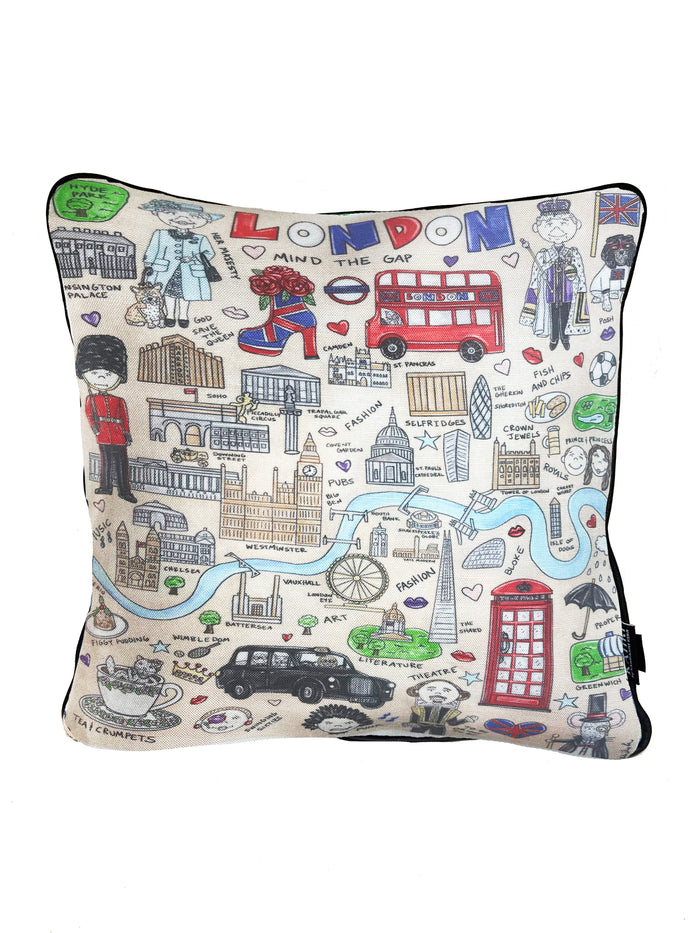 London Map Pillow