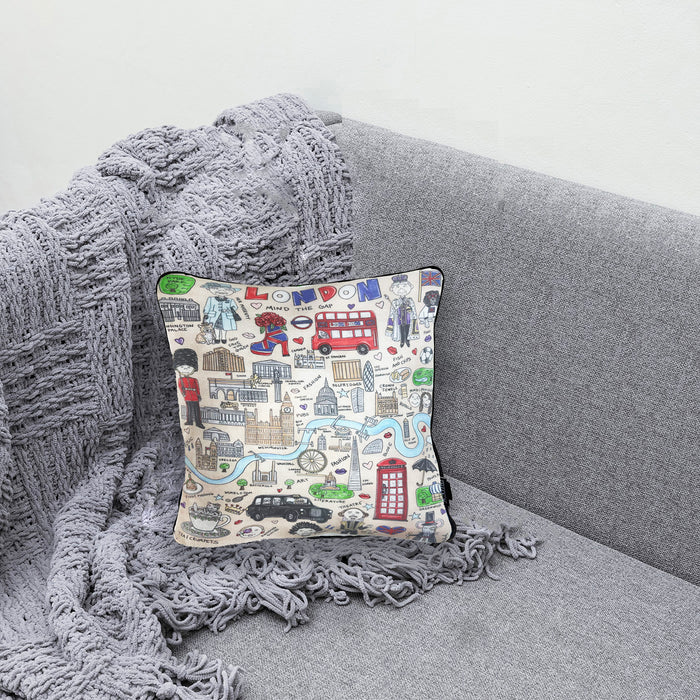 London Map Pillow