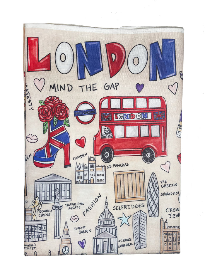 London Map Tea Towel