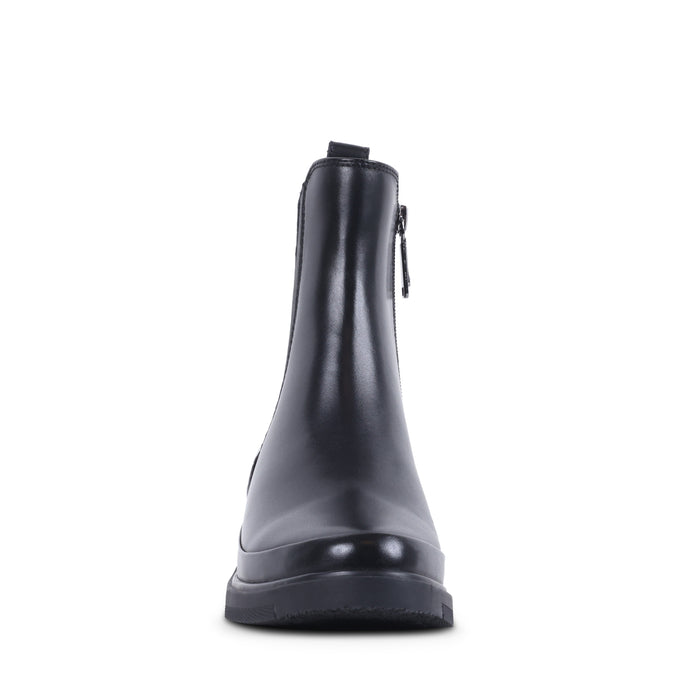 LONETTE BLACK LEATHER WATERPROOF BOOT