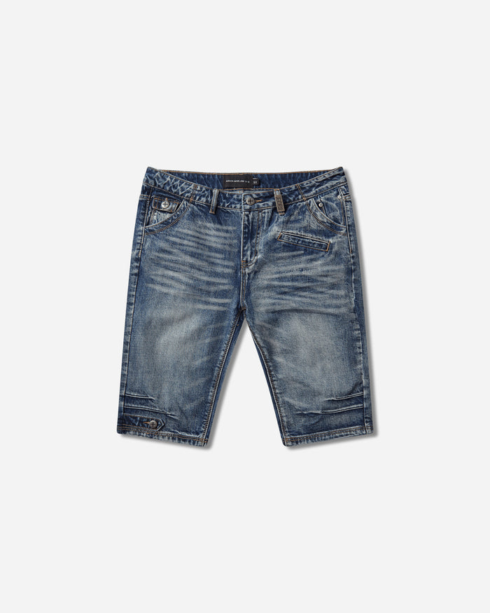 Racer Worldwide Long Denim Shorts Blue Shorts Short SS26-SHORTS-LONG-DENIM BLUE
