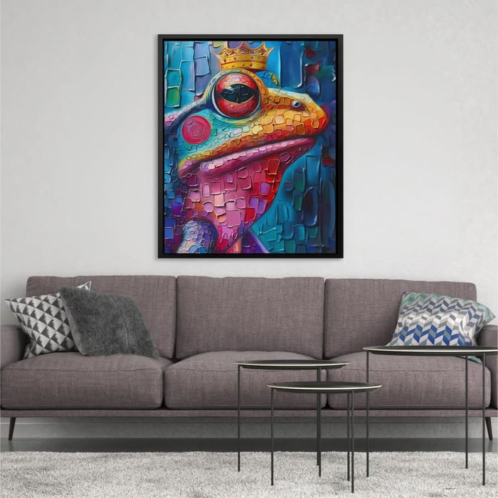 Lord Frog - Fantasy Colorful Canvas Wall Art