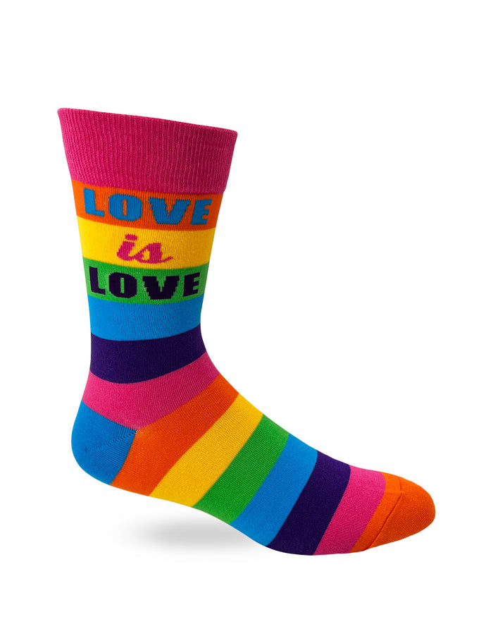 Love is Love Men's Novelty Crew Socks