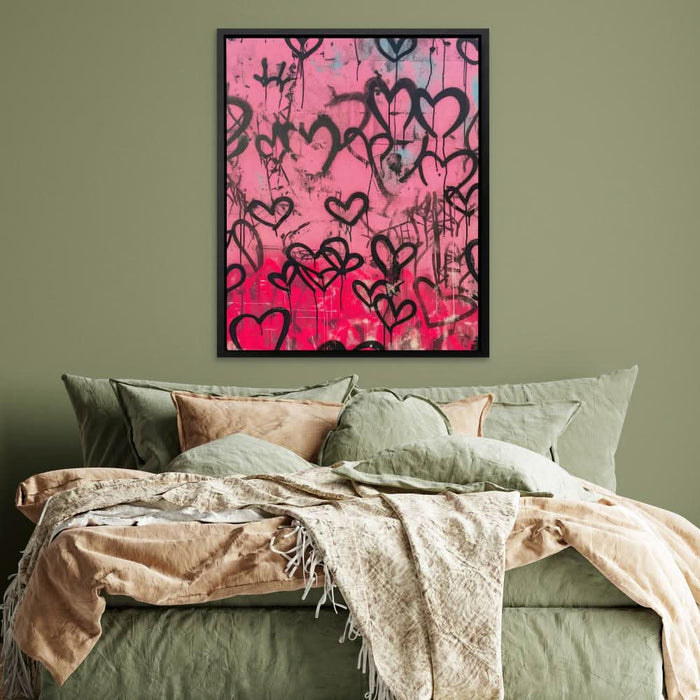 Love Wall - Modern Wall Art in Black Frame