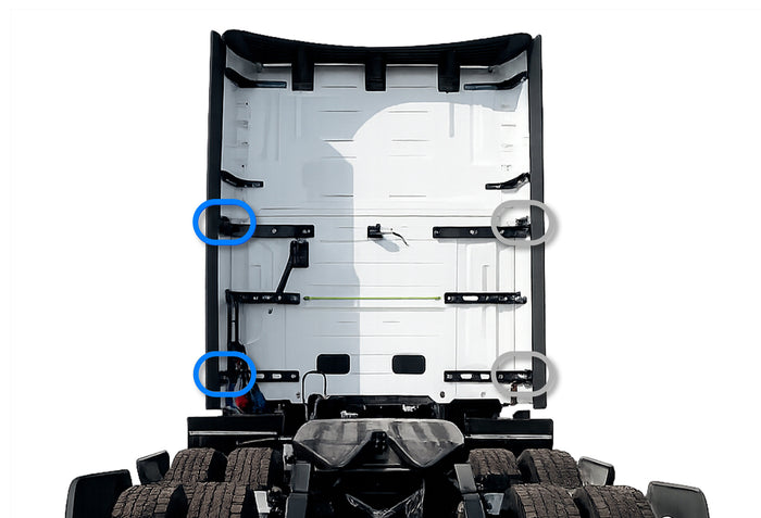 Lower Wind Cab Fairing Brackets Hinge 2 Pcs Set Driver 2025 2026 Volvo VNL New