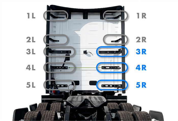 Lower Wind Cab Fairing Support Brackets Set 3R 4R 5R Passenger 2025 2026 Volvo VNL New
