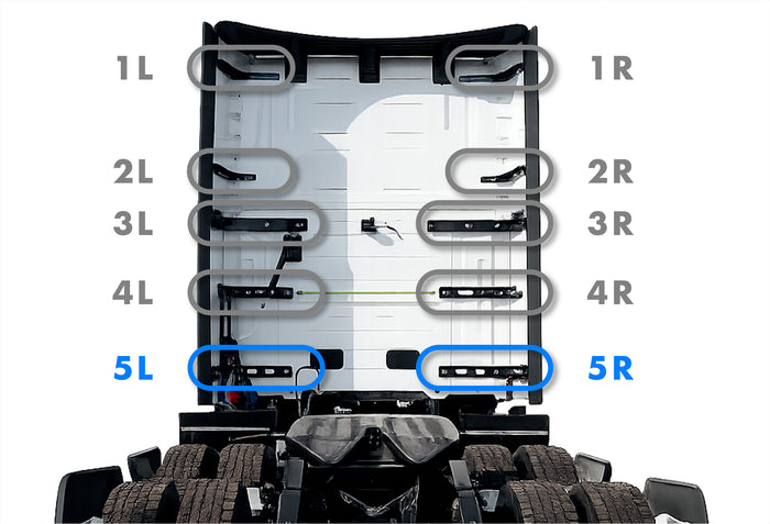Lower Wind Cab Fairing Support Brackets Set 5L 5R 2025 2026 Volvo VNL New