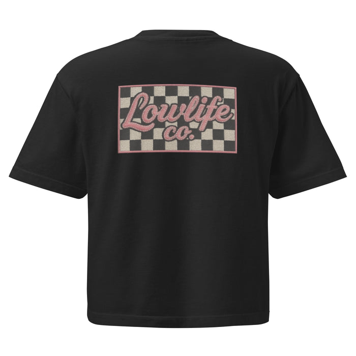 Lowlife Co Checkered Crop