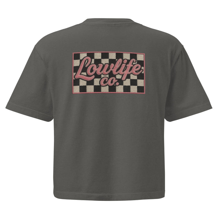 Lowlife Co Checkered Crop