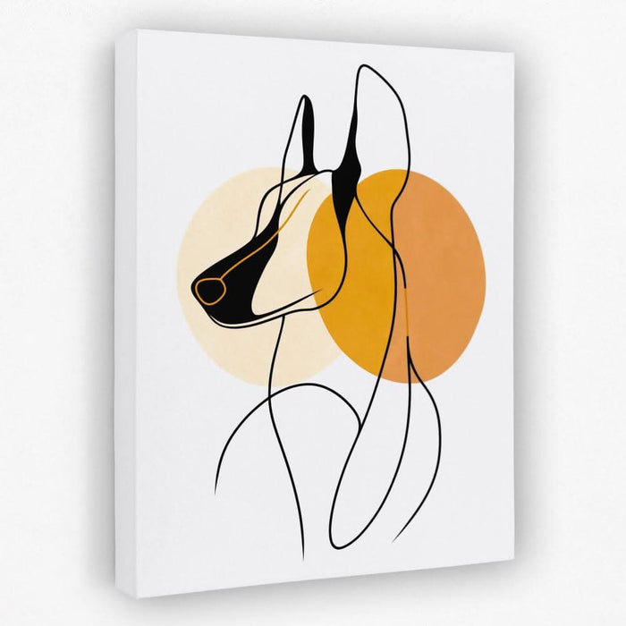 Loyal Companion - Dog Canvas Wall Art