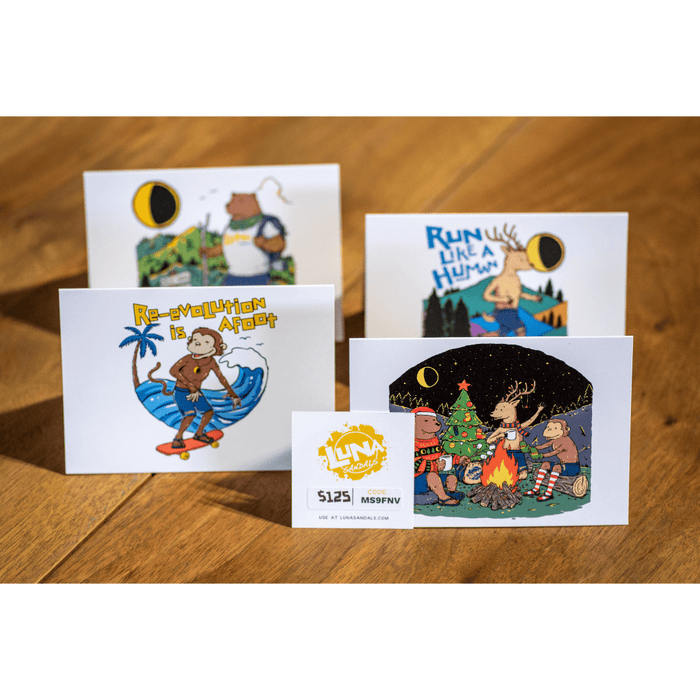 LUNA Sandals Gift Card - two-card spread
