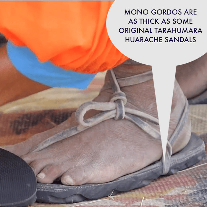 LUNAcycled Mono Gordo Winged Edition - Desert Canyon - huarache thickness graphic