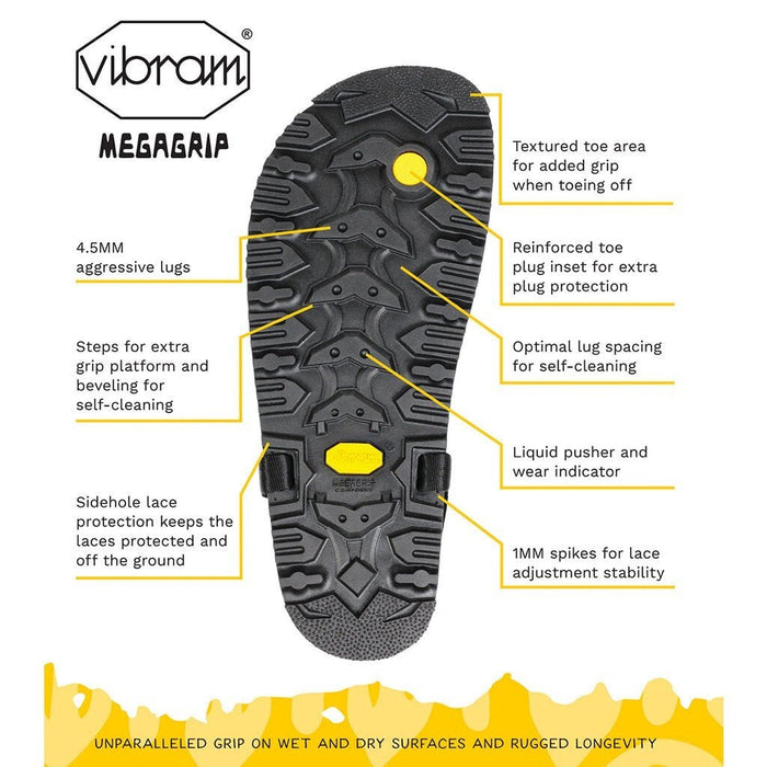 LUNAcycled Retro Middle Bear - Vibram MegaGrip diagram