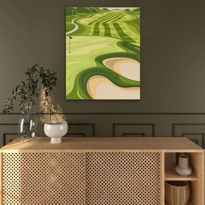 Lush Green Fairways - Golf Art for Home Office