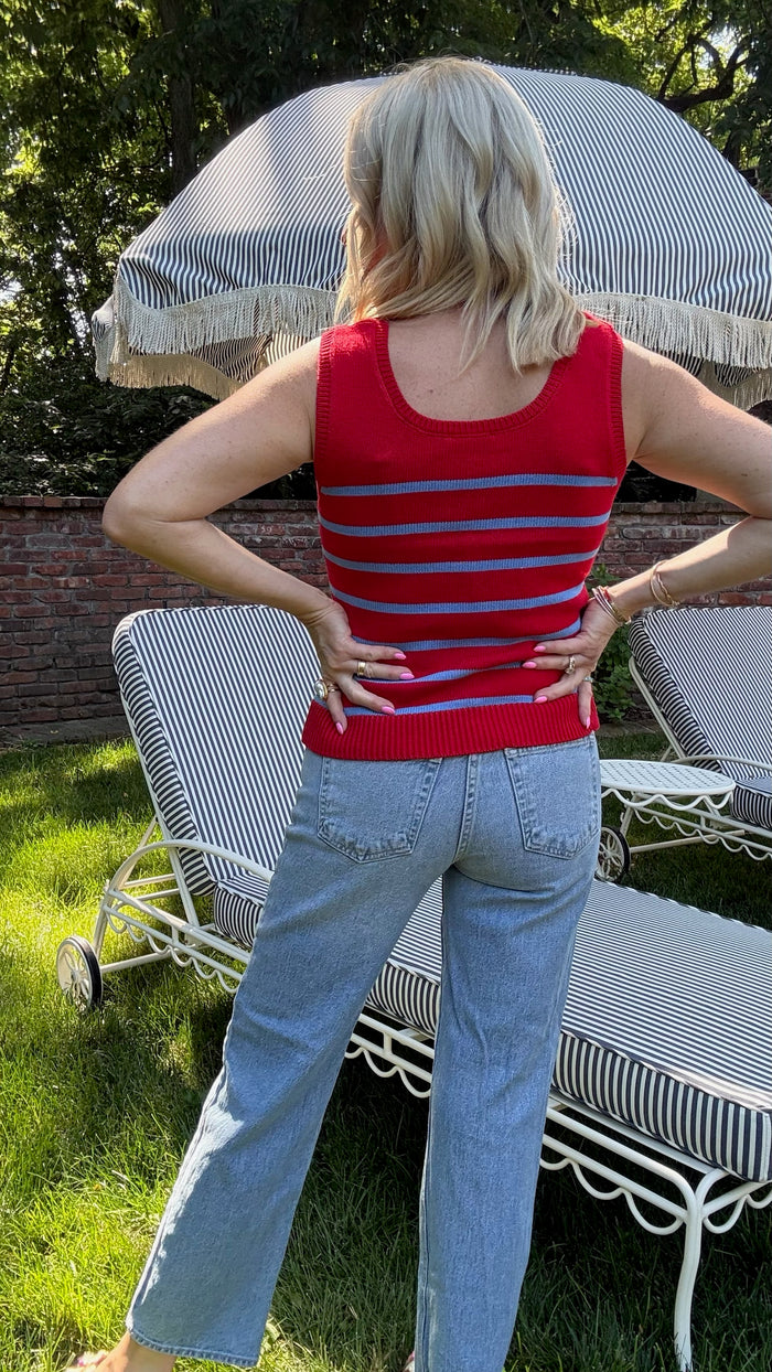 Lyndon Stripe Sweater Top