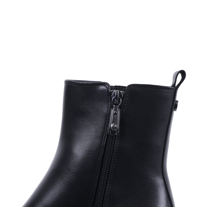 MAHALIA BLACK LEATHER WATERPROOF BOOT