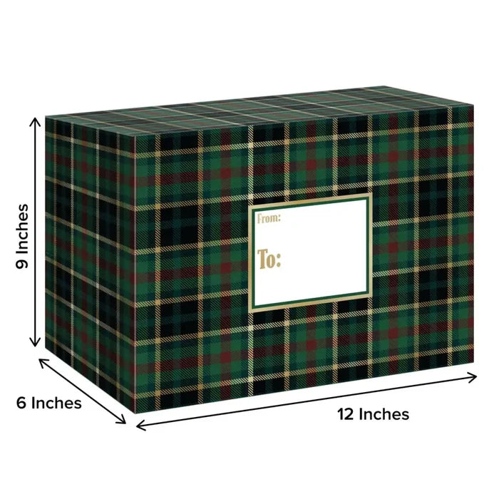 Mailing Box - Hunter Navy Plaid - MB228