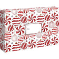 Mailing Box - Red & White Ornaments - XLB843