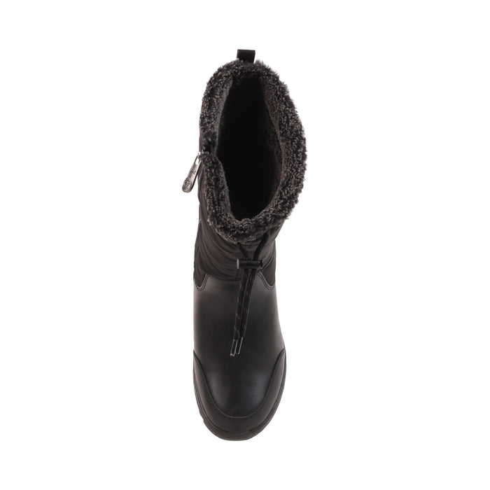 MARIE BLACK LEATHER WATEPROOF BOOT