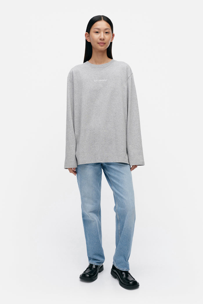 Marimekko Biitti Logo Placement Jersey Top Grey