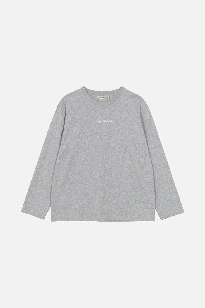 Marimekko Biitti Logo Placement Jersey Top Grey