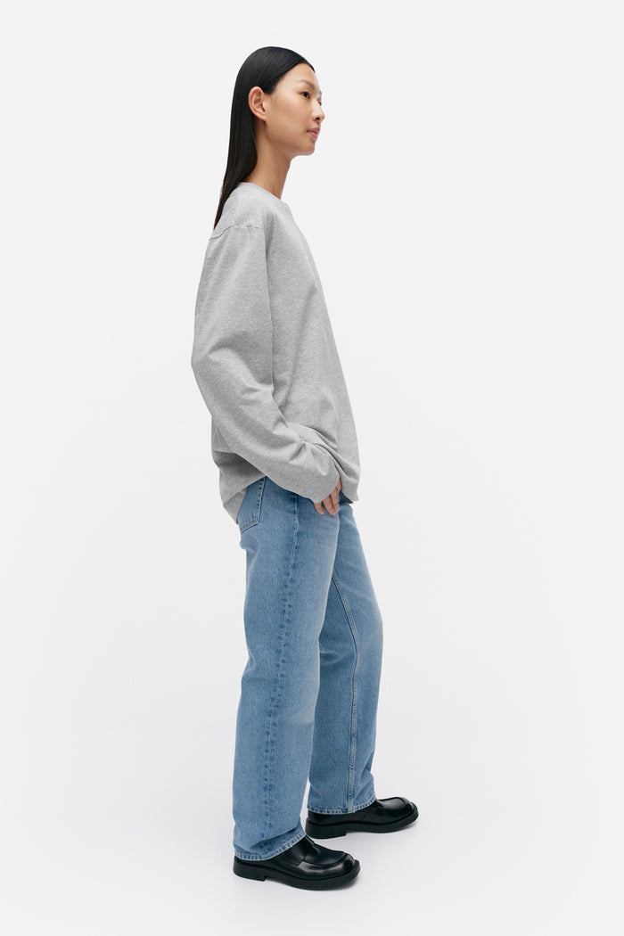 Marimekko Biitti Logo Placement Jersey Top Grey