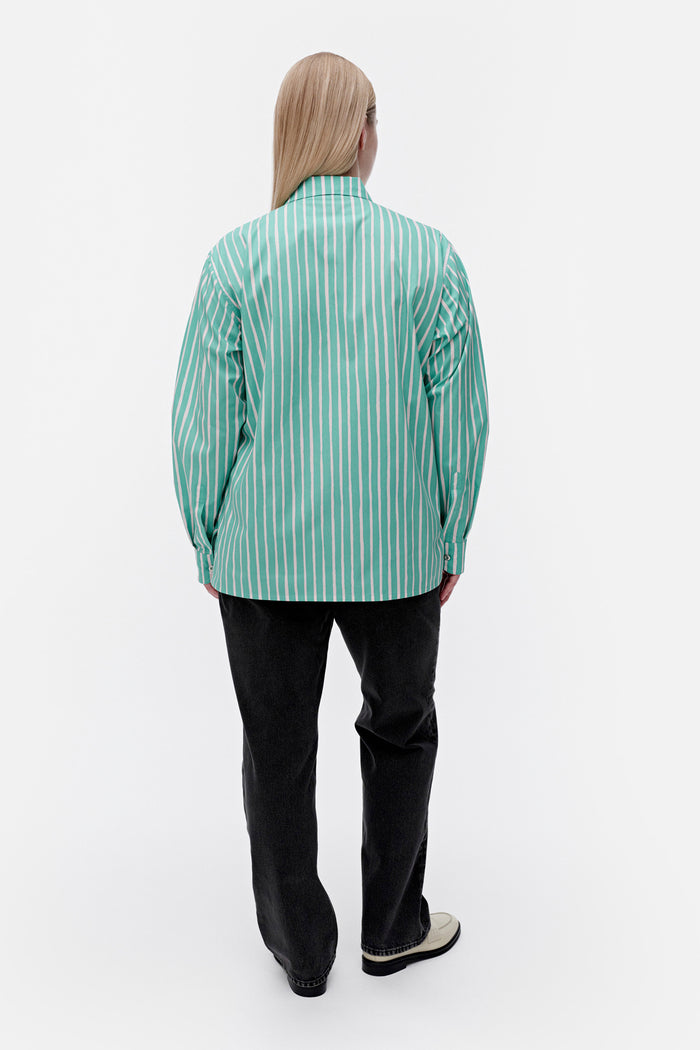 Marimekko Jokapoika Mint Green/Light Pink Shirt