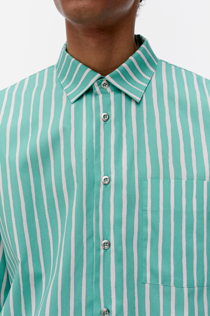 Marimekko Jokapoika Mint Green/Light Pink Shirt