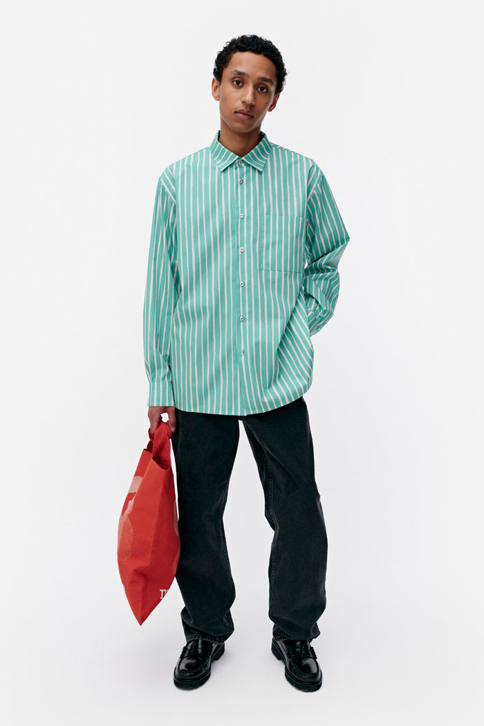 Marimekko Jokapoika Mint Green/Light Pink Shirt