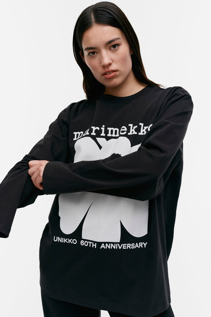 Marimekko Kioski Biitti Logo Placement Jersey Top