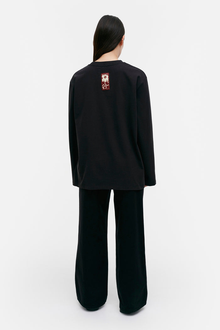 Marimekko Kioski Biitti Logo Placement Jersey Top
