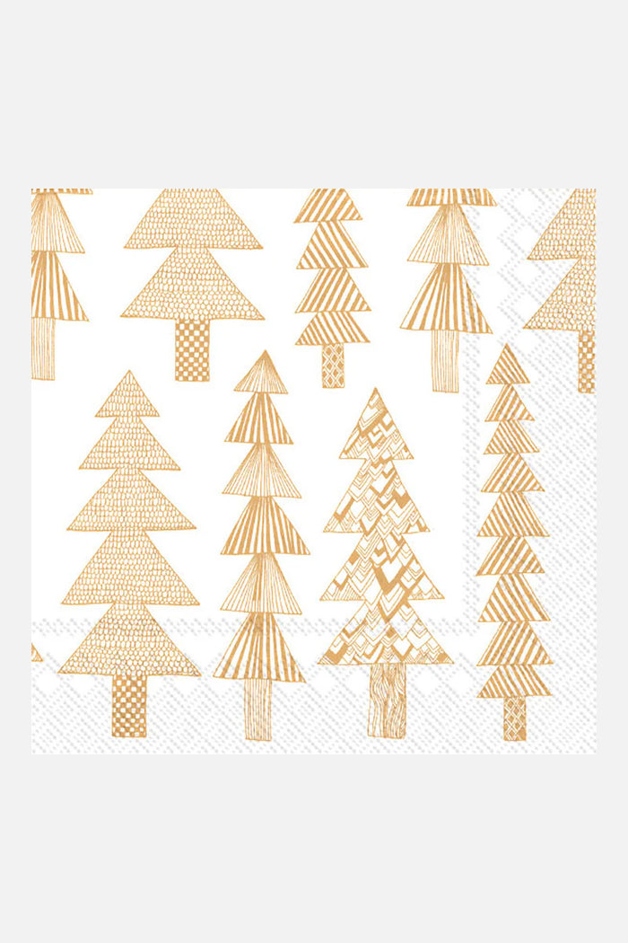 Marimekko Kuusikossa Gold Cocktail Napkins