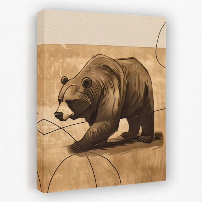 Market Bearverick - Animals Canvas Wall Art