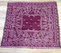 Maroon Beaded Scarf