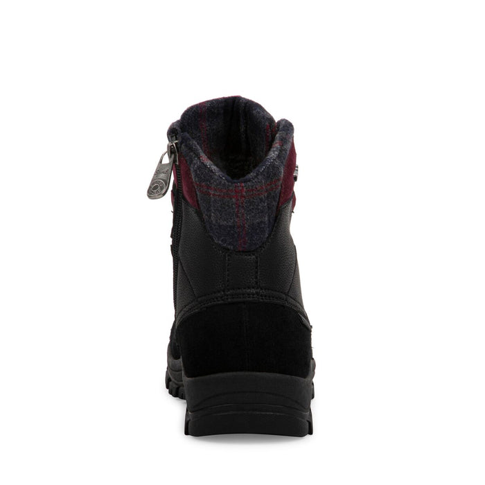 BLACK BURGUNDY SUEDE