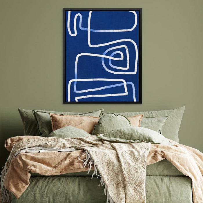 Maze Lines - Large Modern Canvas Print