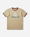 KAPITAL 20/-Jersey Ringer T ("T" Tiger) Beige T-Shirts Shortsleeve K2509SC062 BEIGE