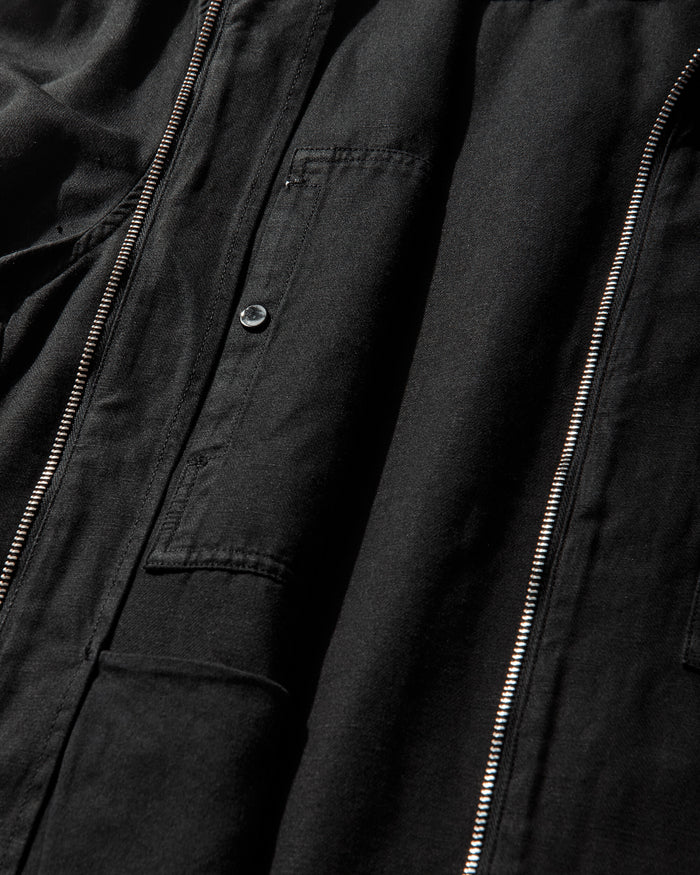 C.P. Company Overshirt Overshirt In Cotton/Linen Black Shirts Overshirt 20CMOS226A-110626G 999