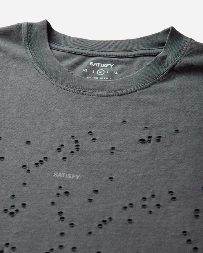 Satisfy Mothtech T Shirt Faded Black SA T-Shirts Shortsleeve 11006-01A01 01A01