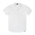 Men’s Short Sleeve Tailored Fit Button-Down Shirt – Arctic White