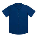 Men’s Short Sleeve Tailored Fit Button-Down Shirt – Blue Sapphire